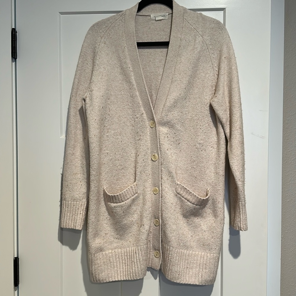 Treasure & Bond cream long line cardigan size S, very good condition